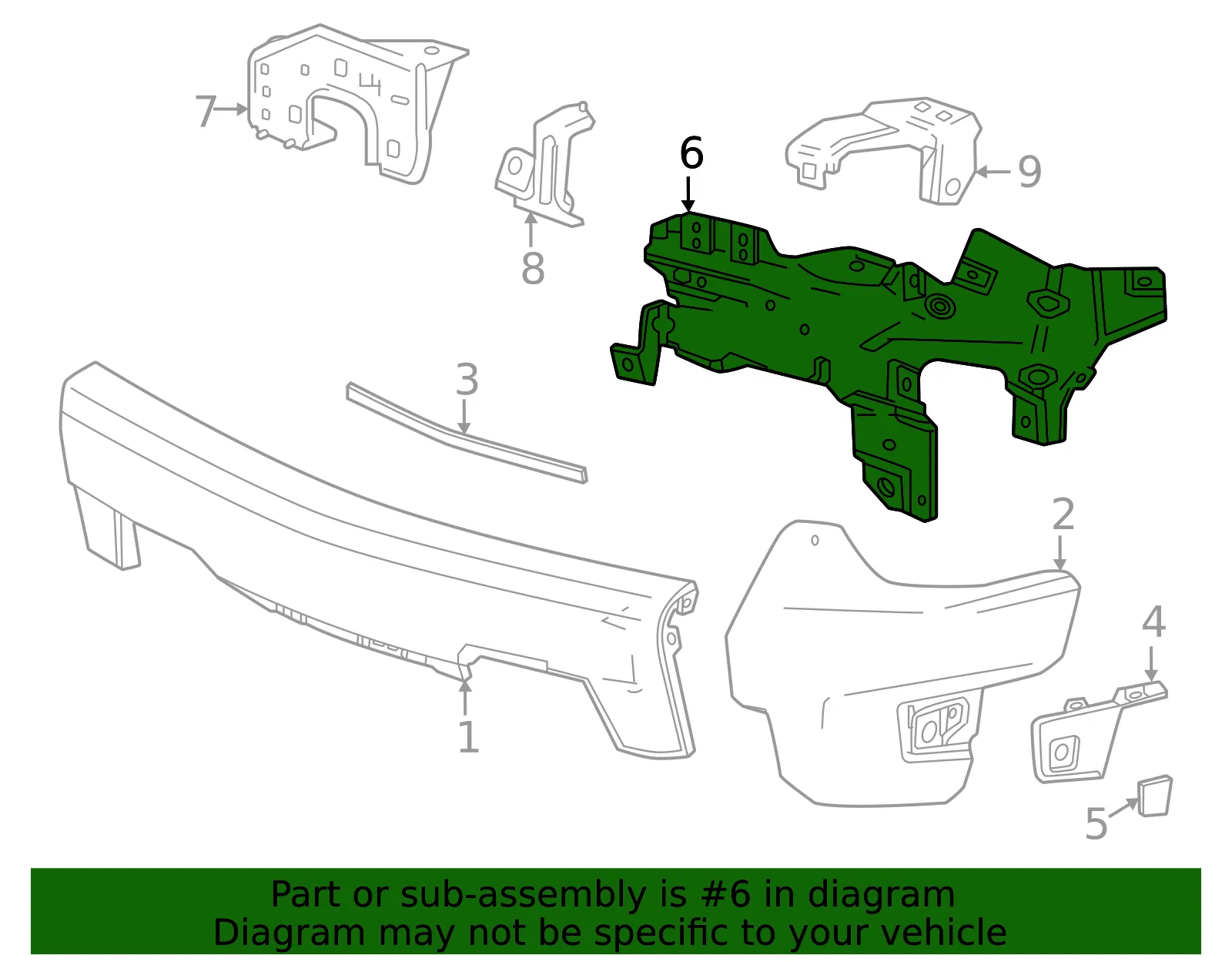 Bumper Bracket - GM (84879010) - view 3