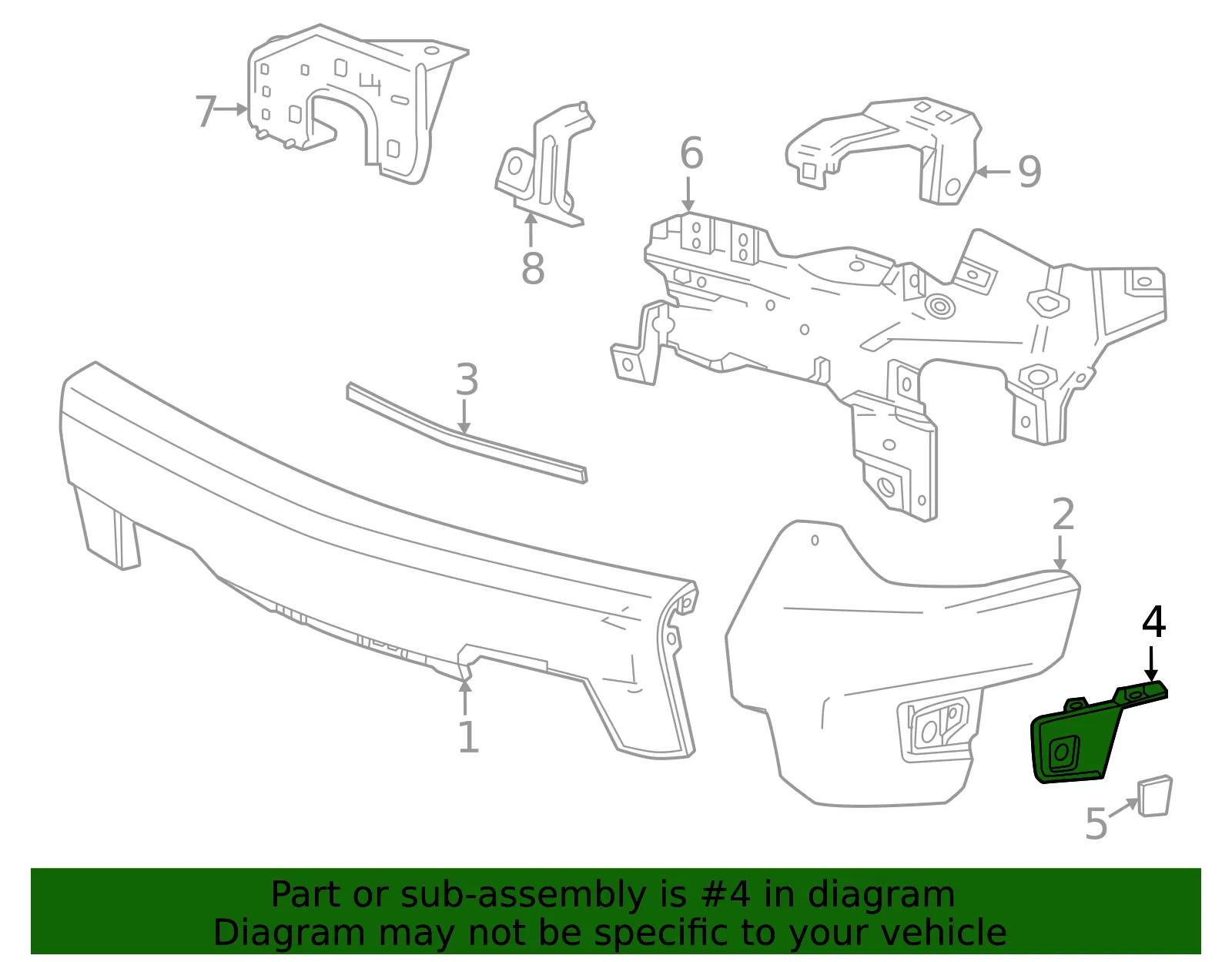 Outer Molding - GM (84879013) - view 4