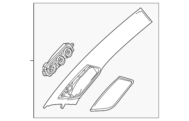 Windshield Pillar Trim - GM (84883073) - view 4