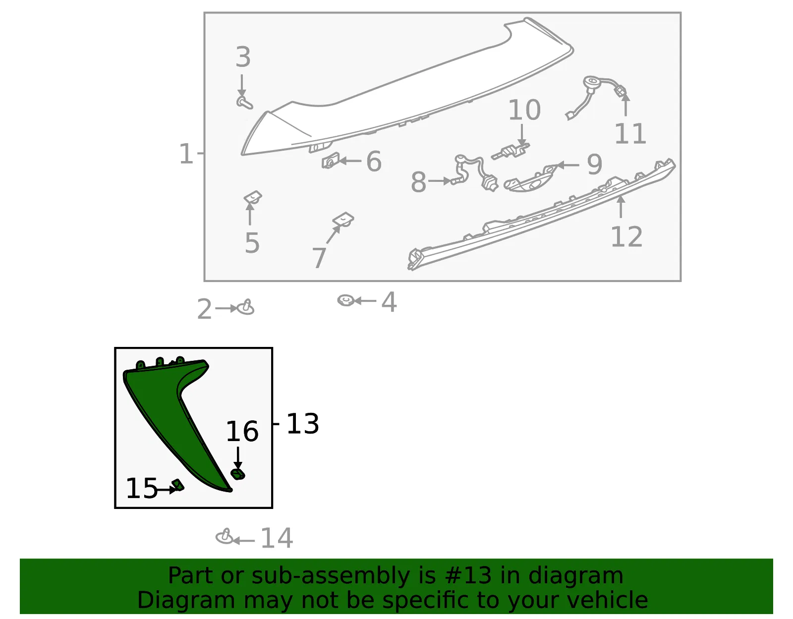 Side Spoiler - GM (84885001) - view 3