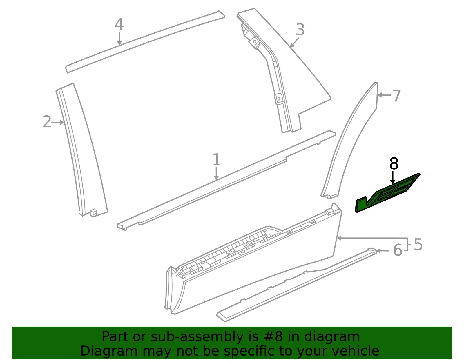 Nameplate - GM (84886523) - view 2