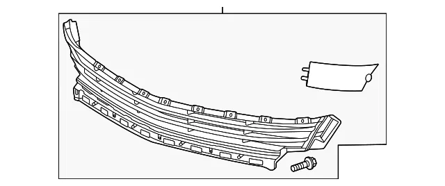 Lower Grille - GM (84890694) - view 2