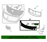 Lower Grille - GM (84890694) - view 7