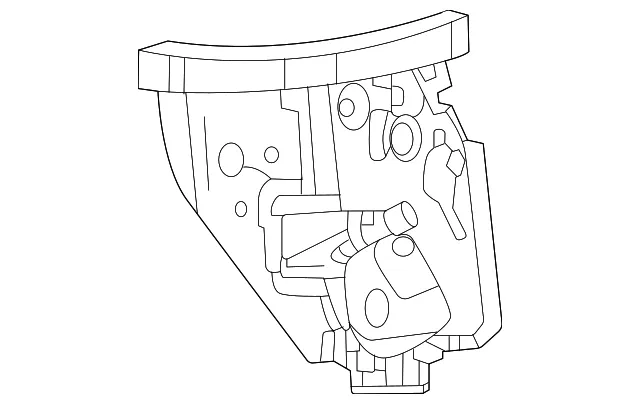 Front Driver Side Door Latch - GM (84890752) - view 2