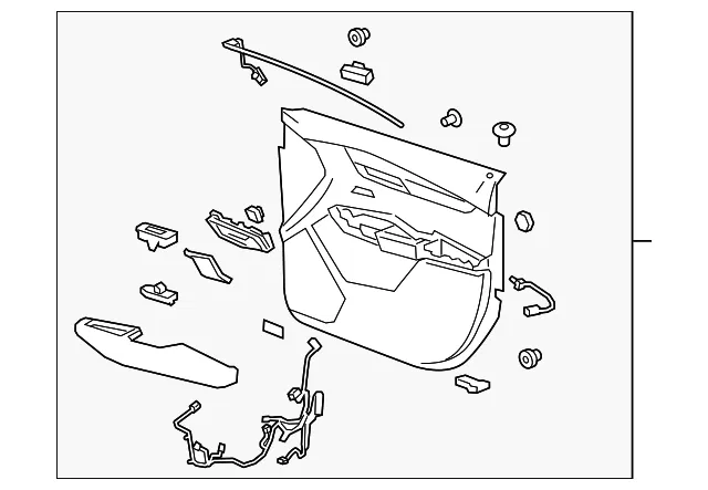 Door Trim Panel - GM (84890945) - view 2