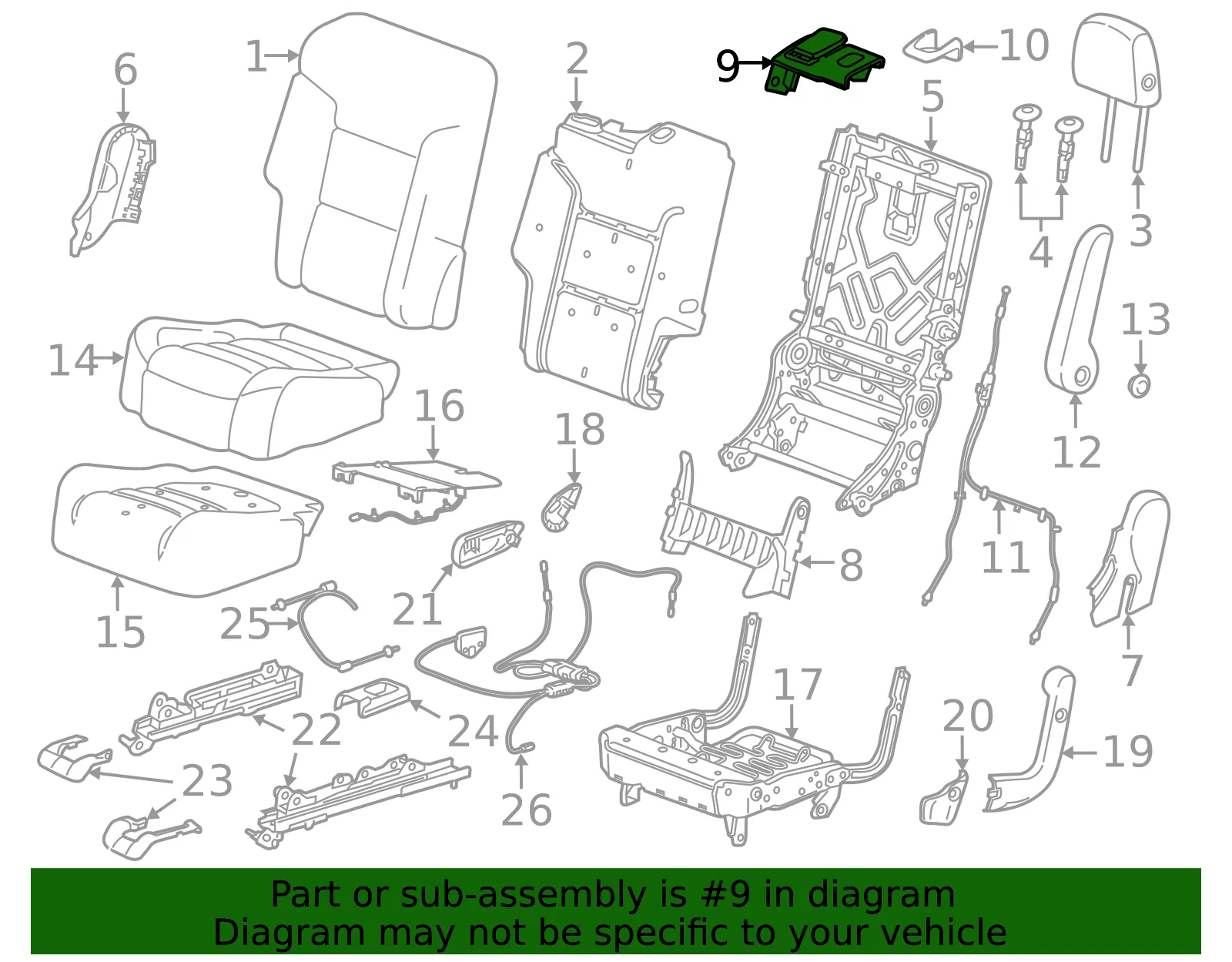 Front Handle - GM (84894672) - view 3