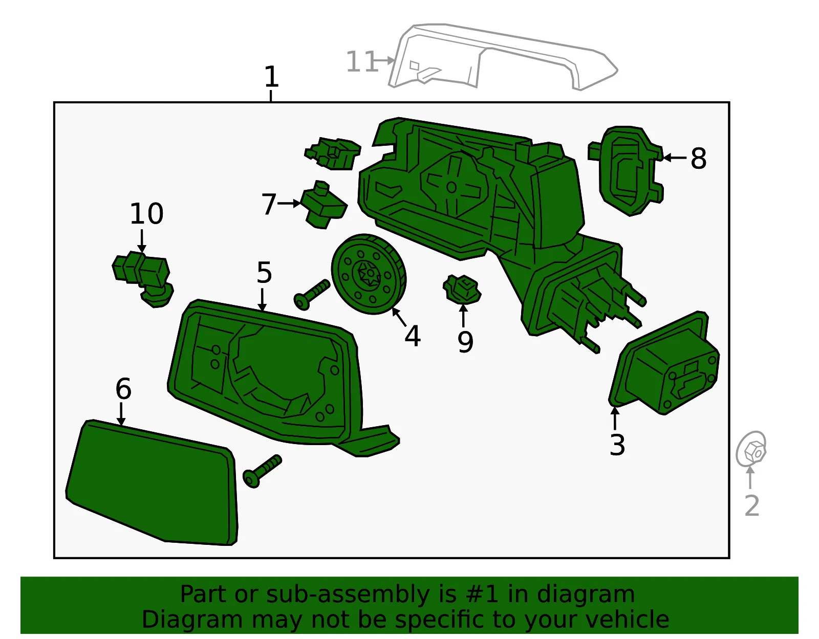 Mirror Assembly - GM (84898849) - view 4