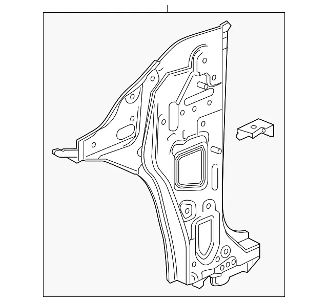 Inner Hinge Pillar - GM (84904720) - view 2