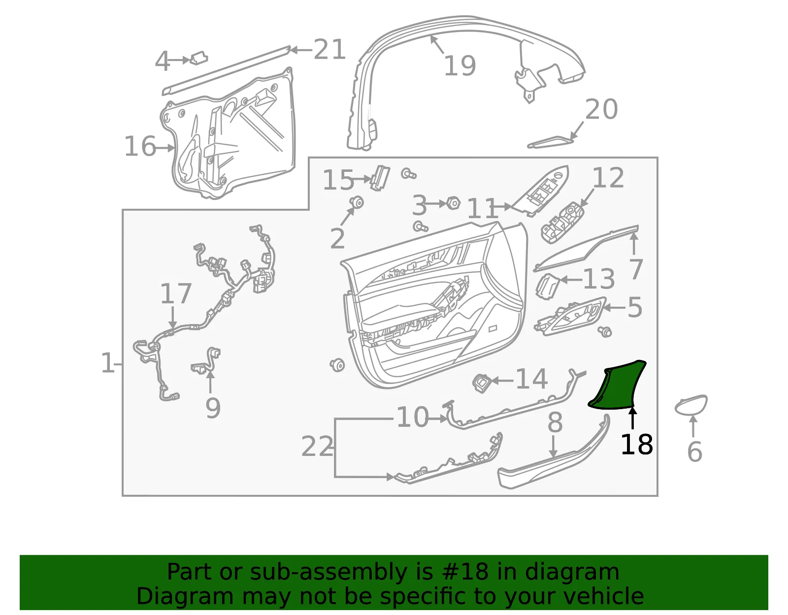 Speaker Grille - GM (84906554) - view 3