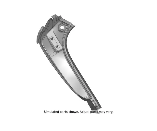 Driver Side Back Body Pillar Outer Panel - GM (84909306) - view 2