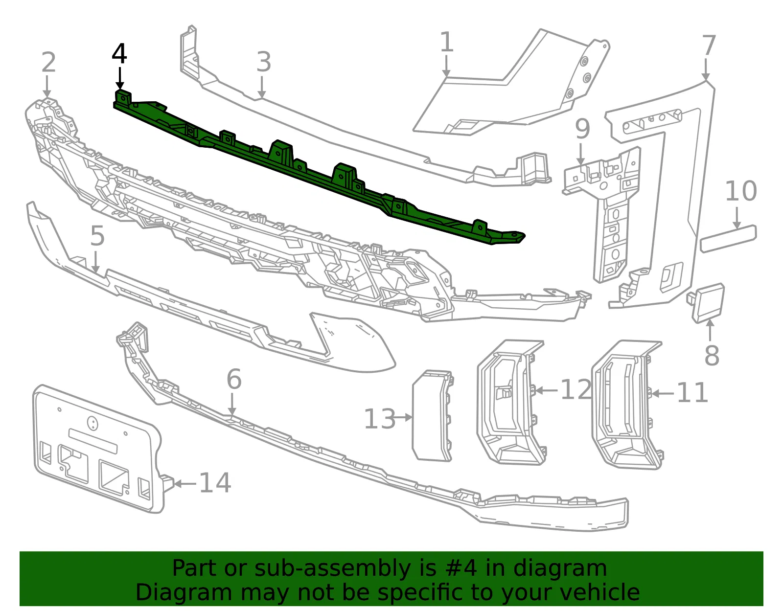 Lower Deflector - GM (84914438) - view 3