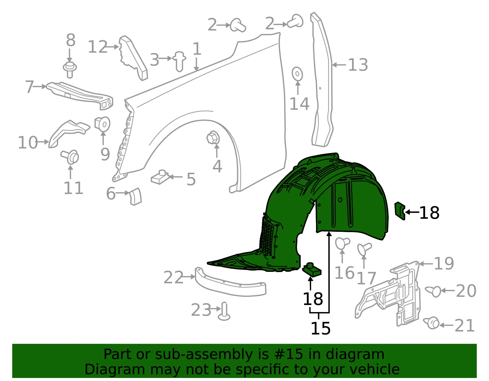 Fender Liner - GM (84922604) - view 4