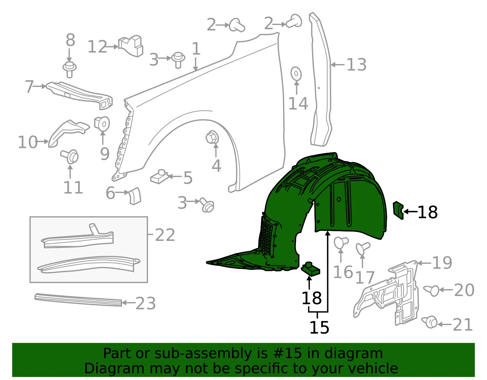 Fender Liner - GM (84922608) - view 3