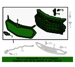 Grille Assembly - GM (84924282) - view 9