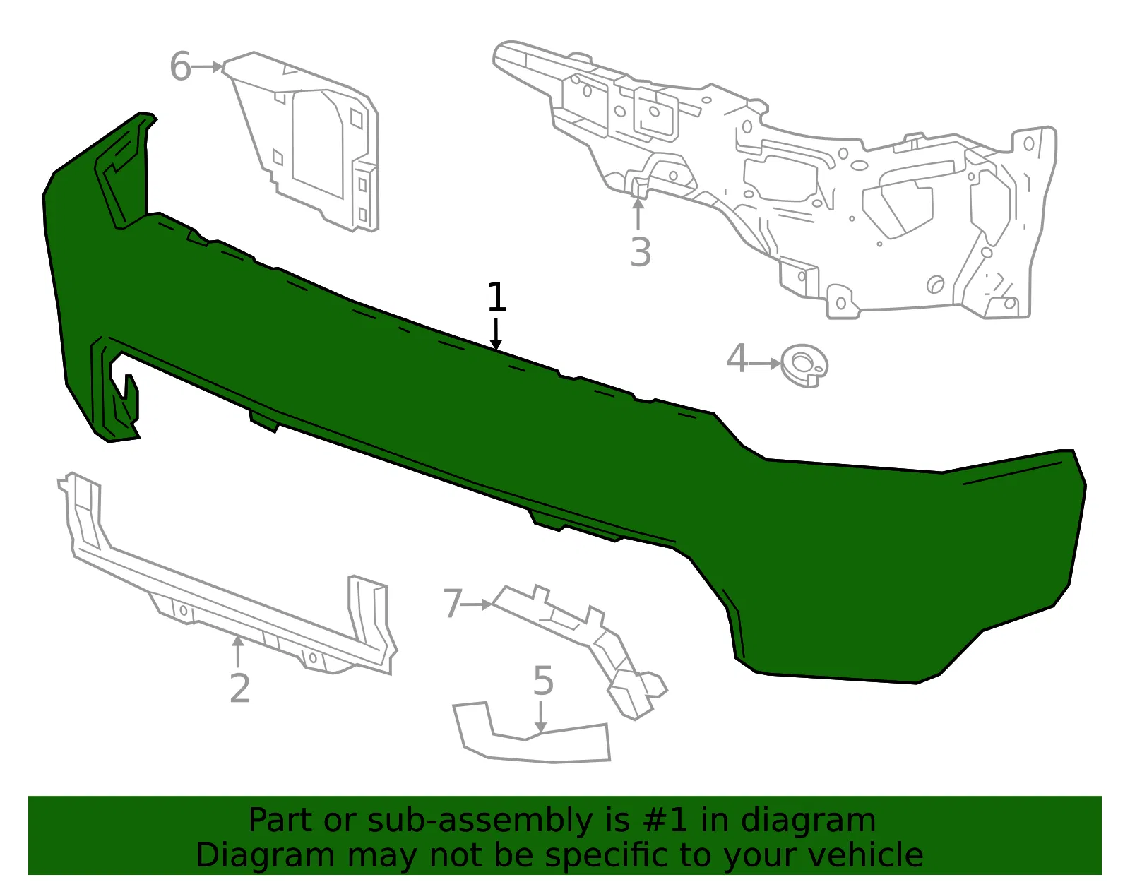 Bumper - GM (84924931) - view 4