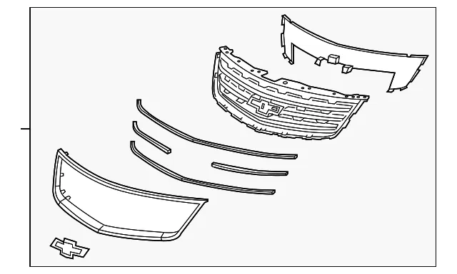 Upper Grille - GM (84928296) - view 4