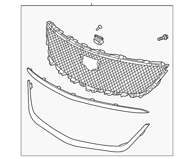 Grille Assembly - GM (84934970) - view 2