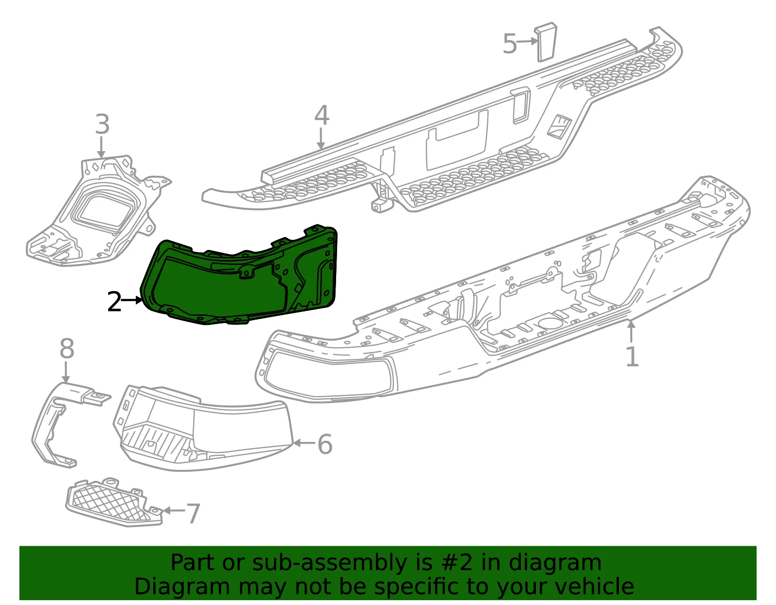 Bumper Bracket - GM (84939174) - view 4