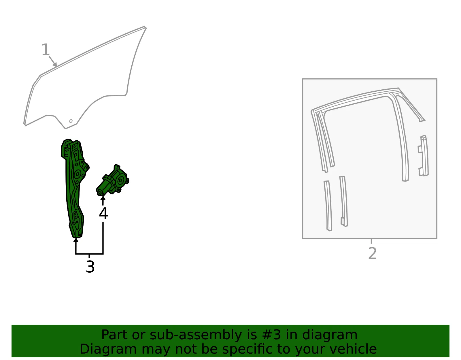 Window Regulator - GM (84948221) - view 4