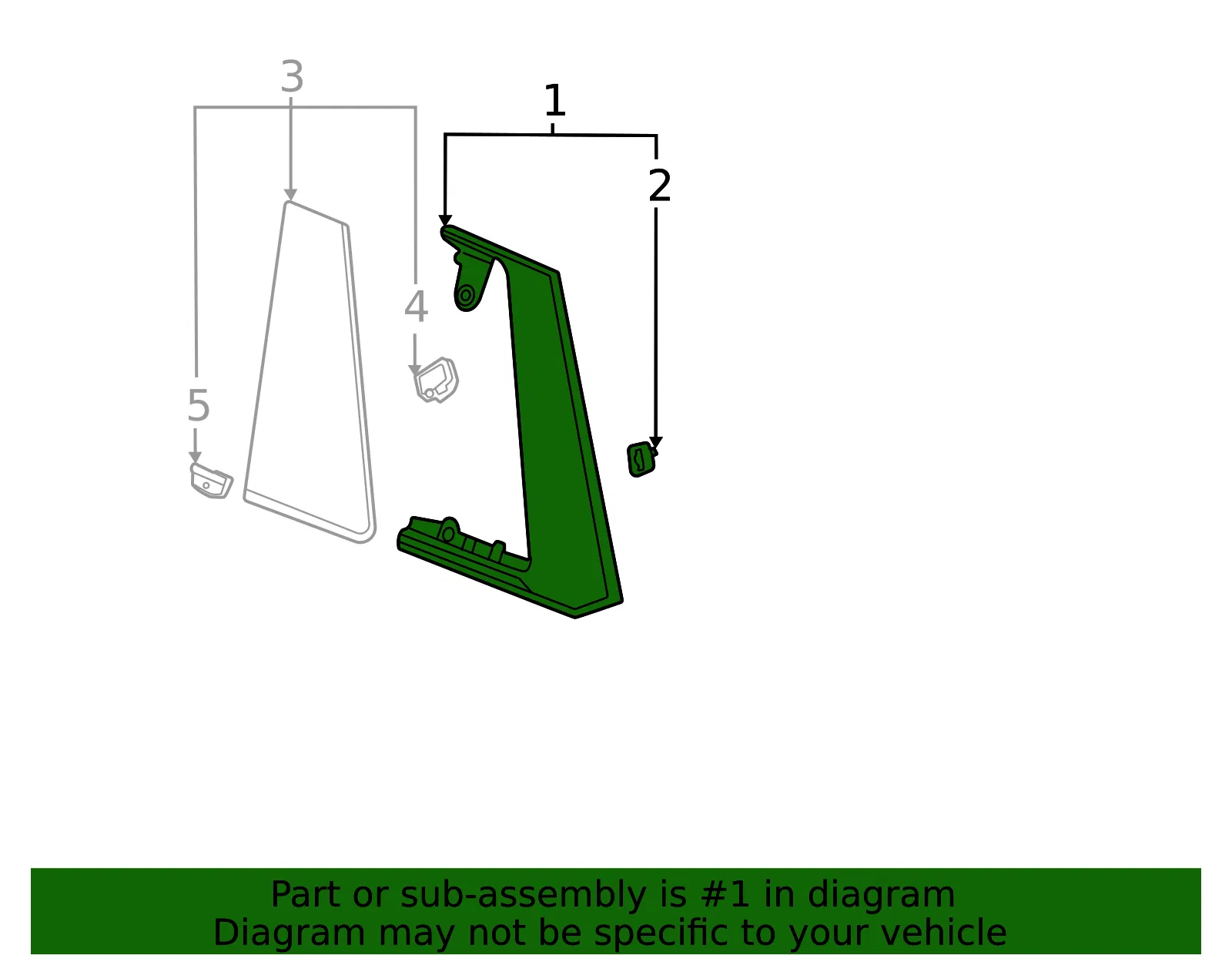 Front Molding - GM (84959519) - view 4