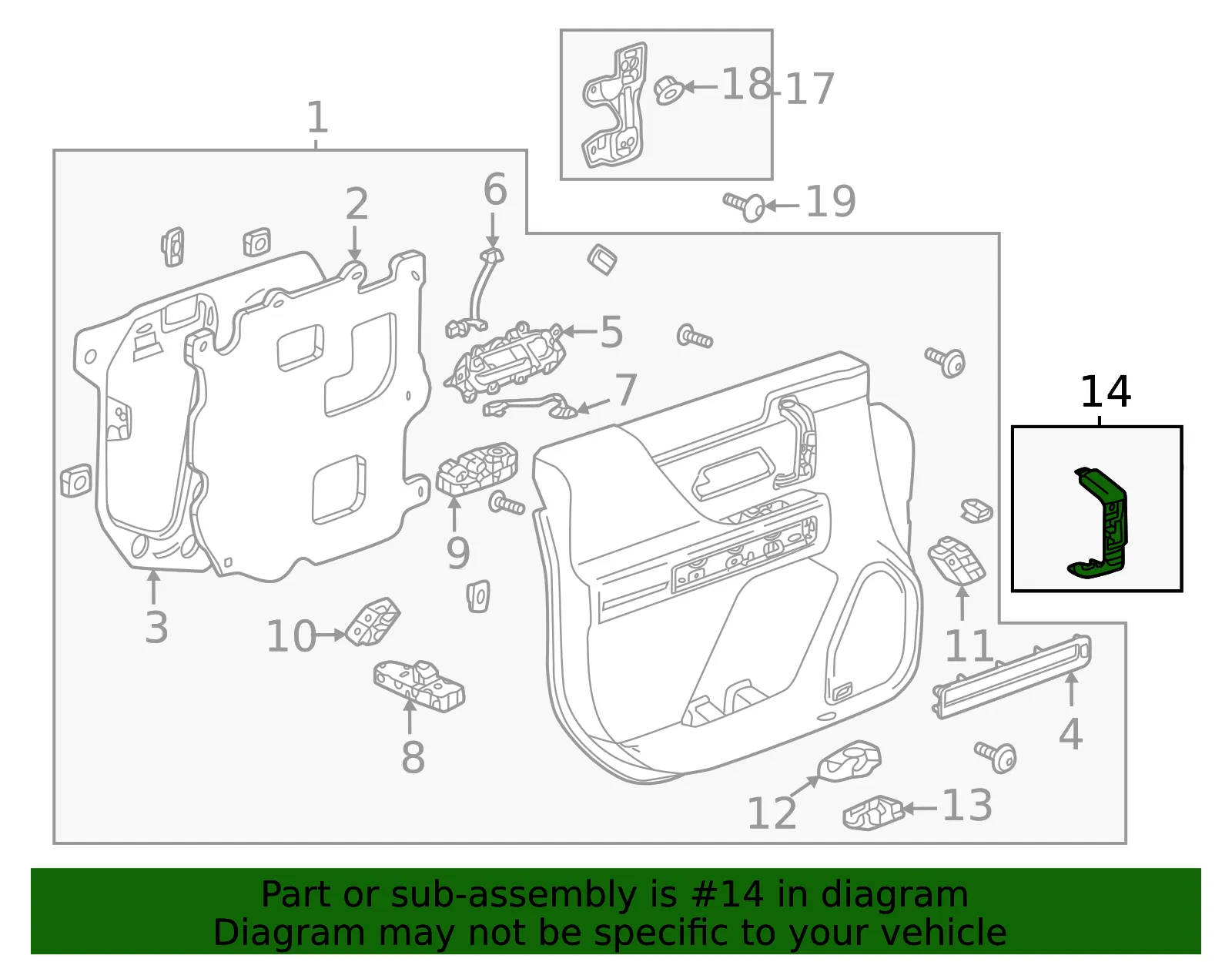 Pull Handle - GM (84976076) - view 3