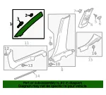 Windshield Pillar Trim - GM (84978021) - view 8