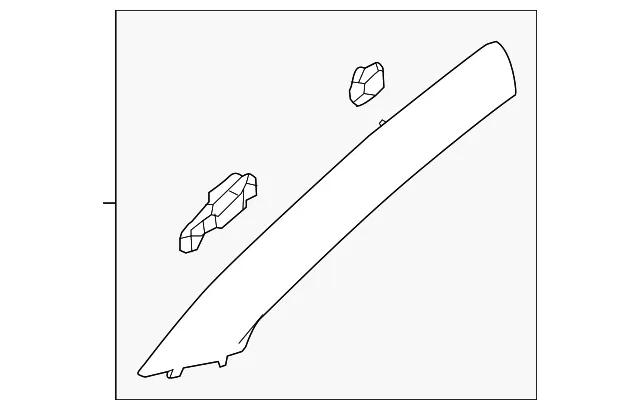 Windshield Pillar Trim - GM (84978023) - view 2