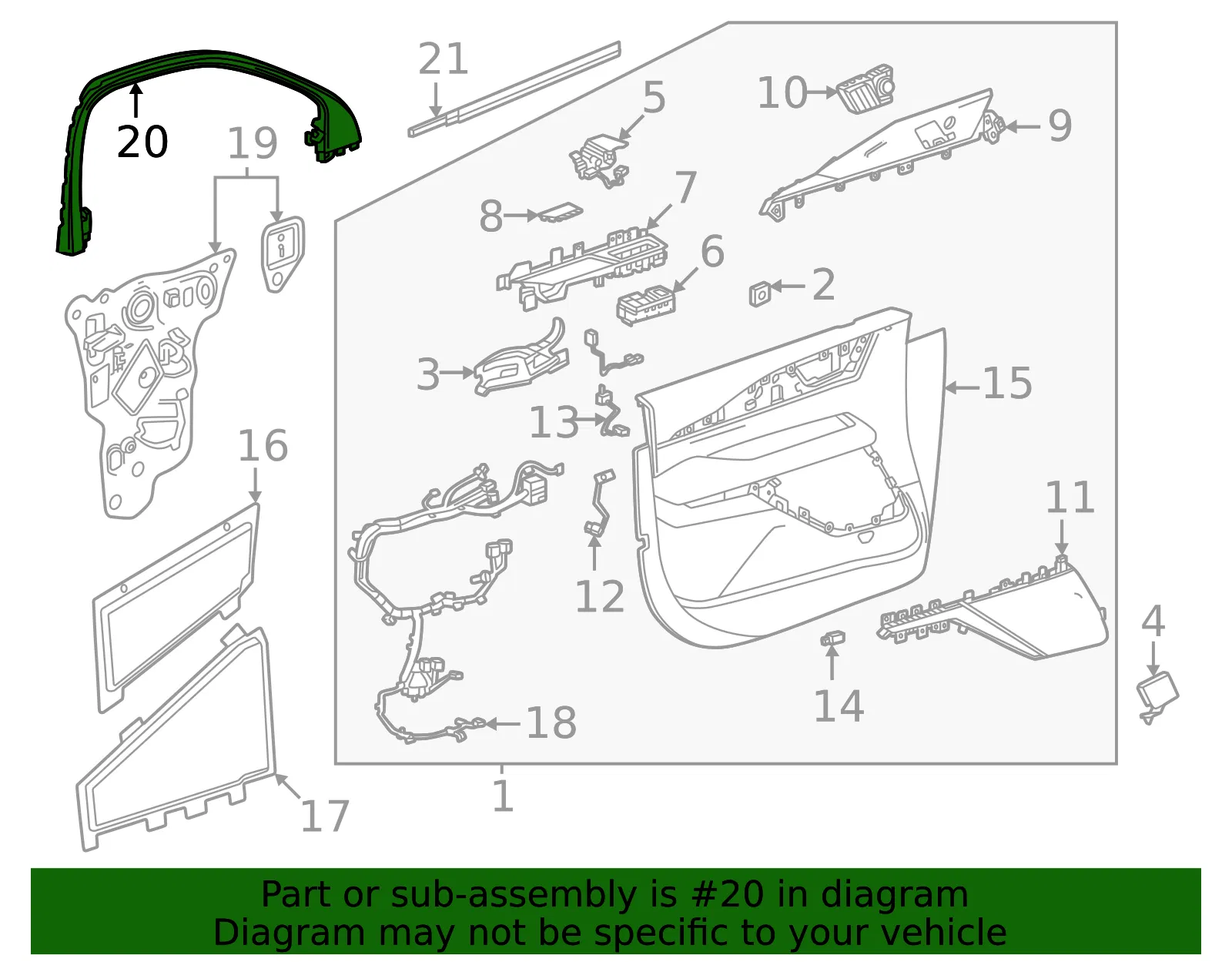 Window Molding - GM (84988861) - view 6