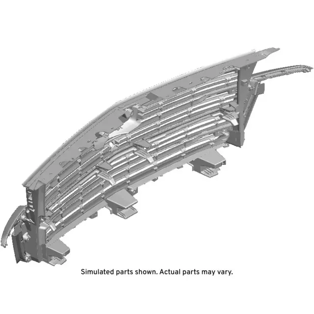 Galvano Silver Front Upper Grille - GM (85000012)