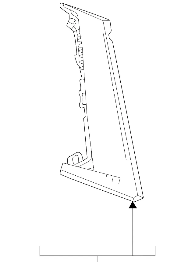 Front Molding - GM (85002016) - view 3