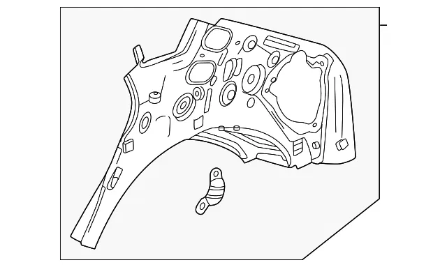Inner Quarter Panel - GM (85009608) - view 2