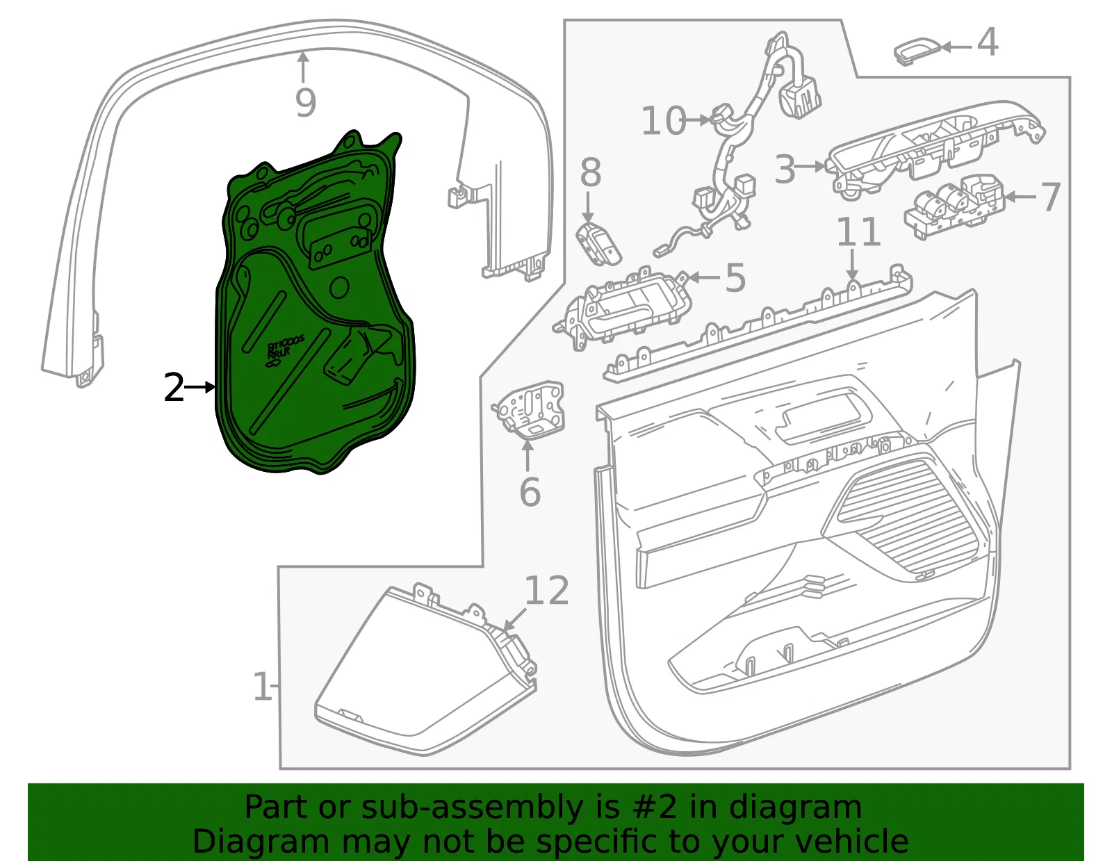 Door Shell Deflector - GM (85013733) - view 3