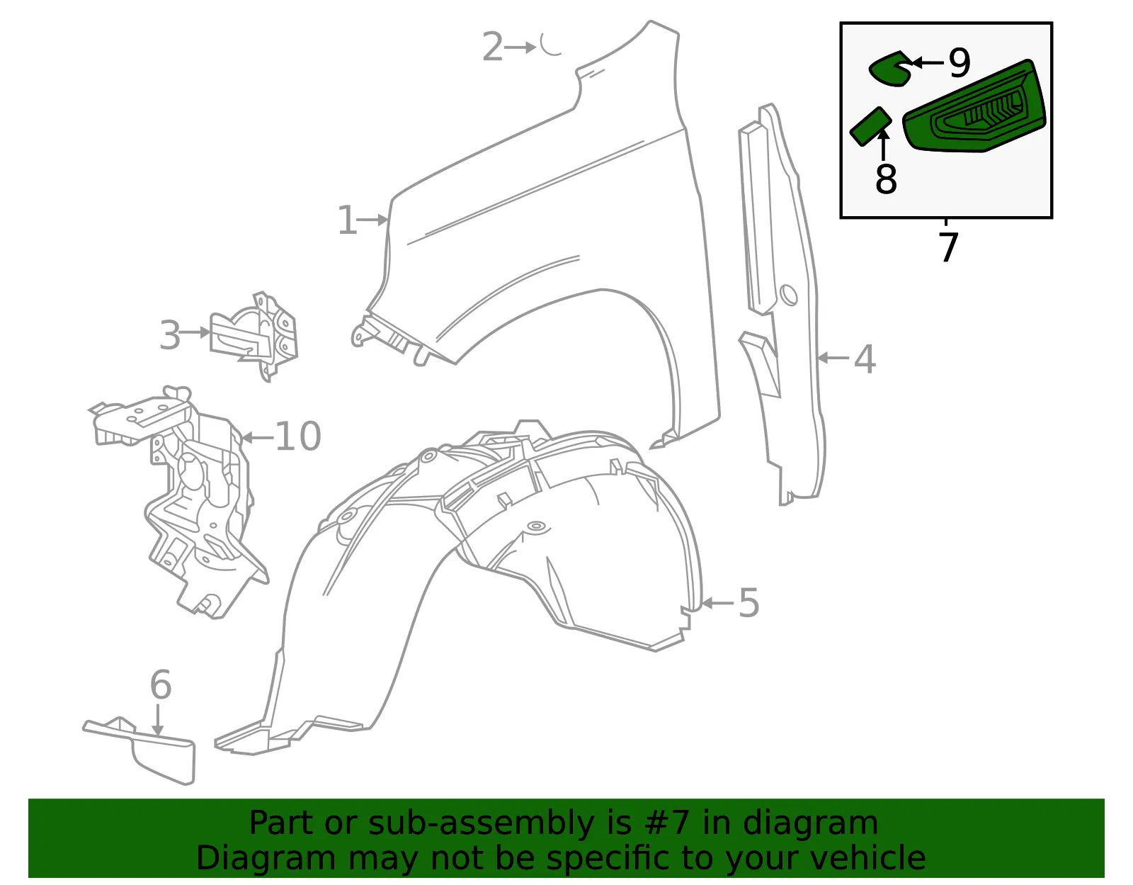 Fender Emblem - GM (85017550) - view 2
