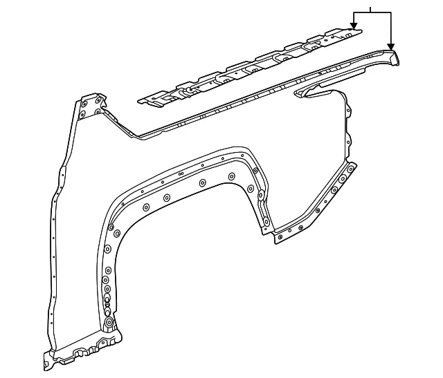 Quarter Panel - GM (85031885) - view 2
