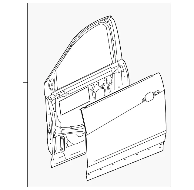 Door Shell - GM (85035559) - view 2