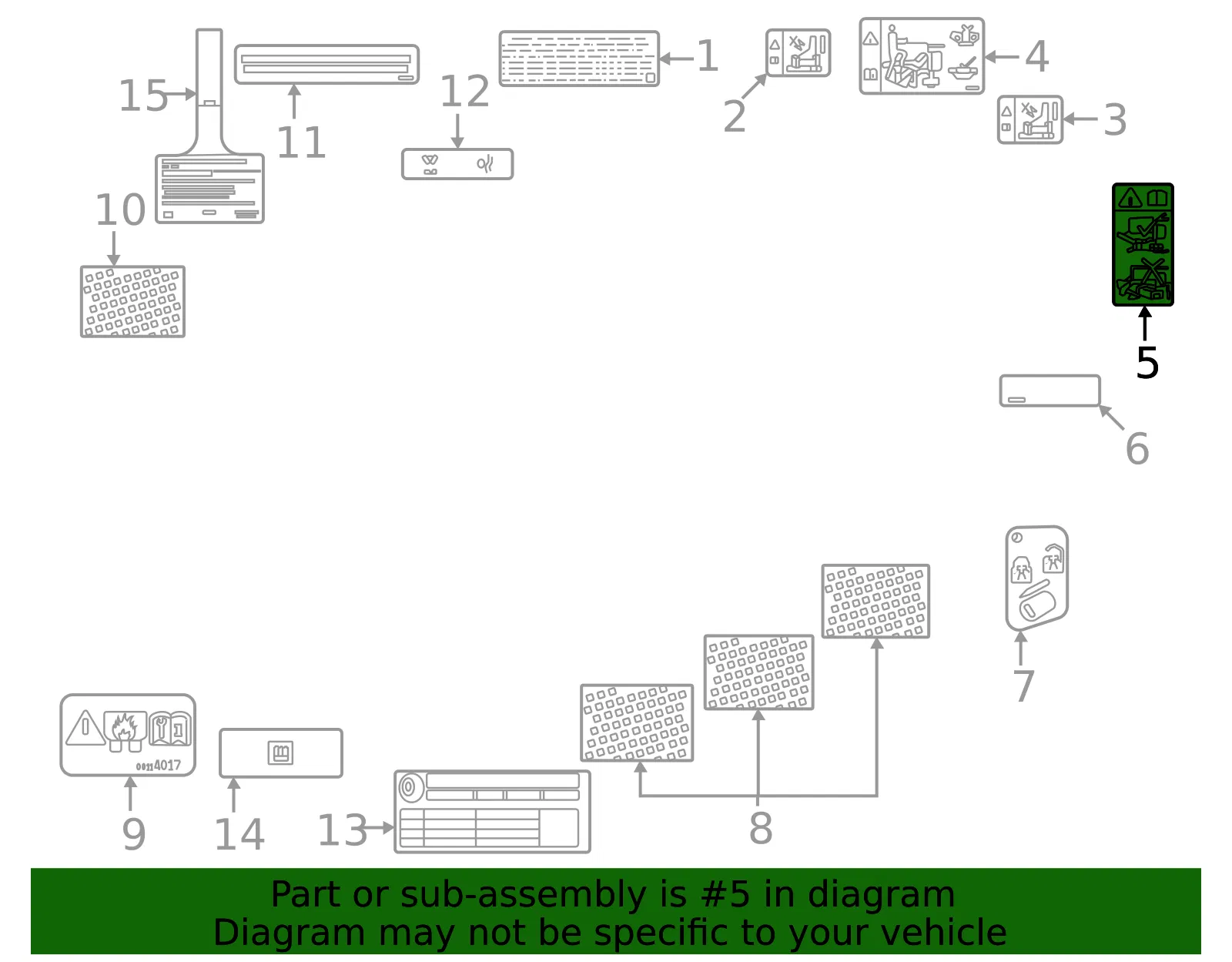 Info Label - GM (85039731) - view 2