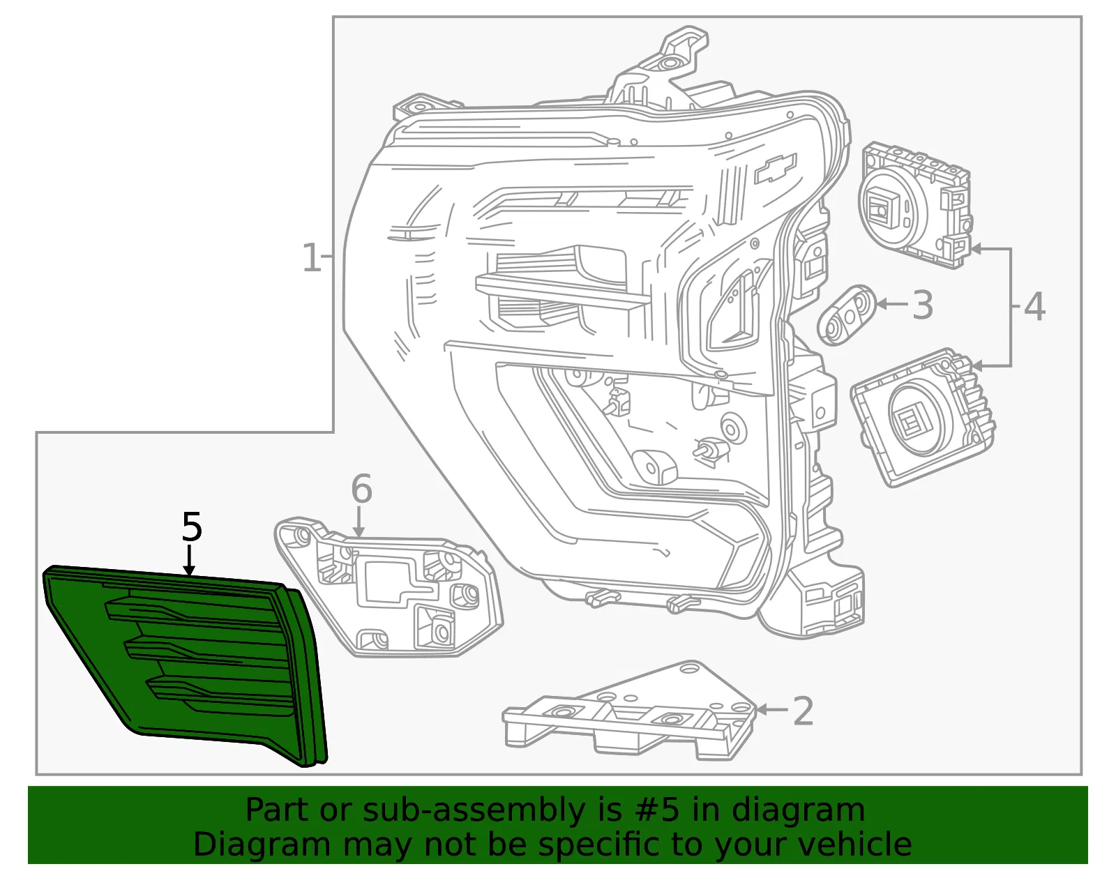 Grille - GM (85044246) - view 3