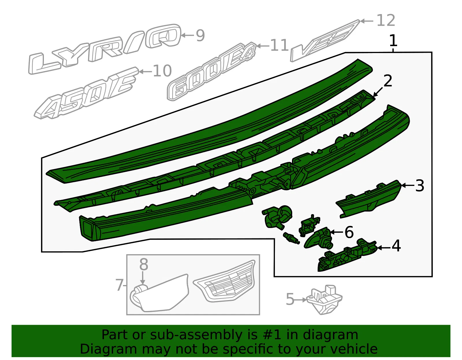Applique Panel - GM (85044485) - view 2