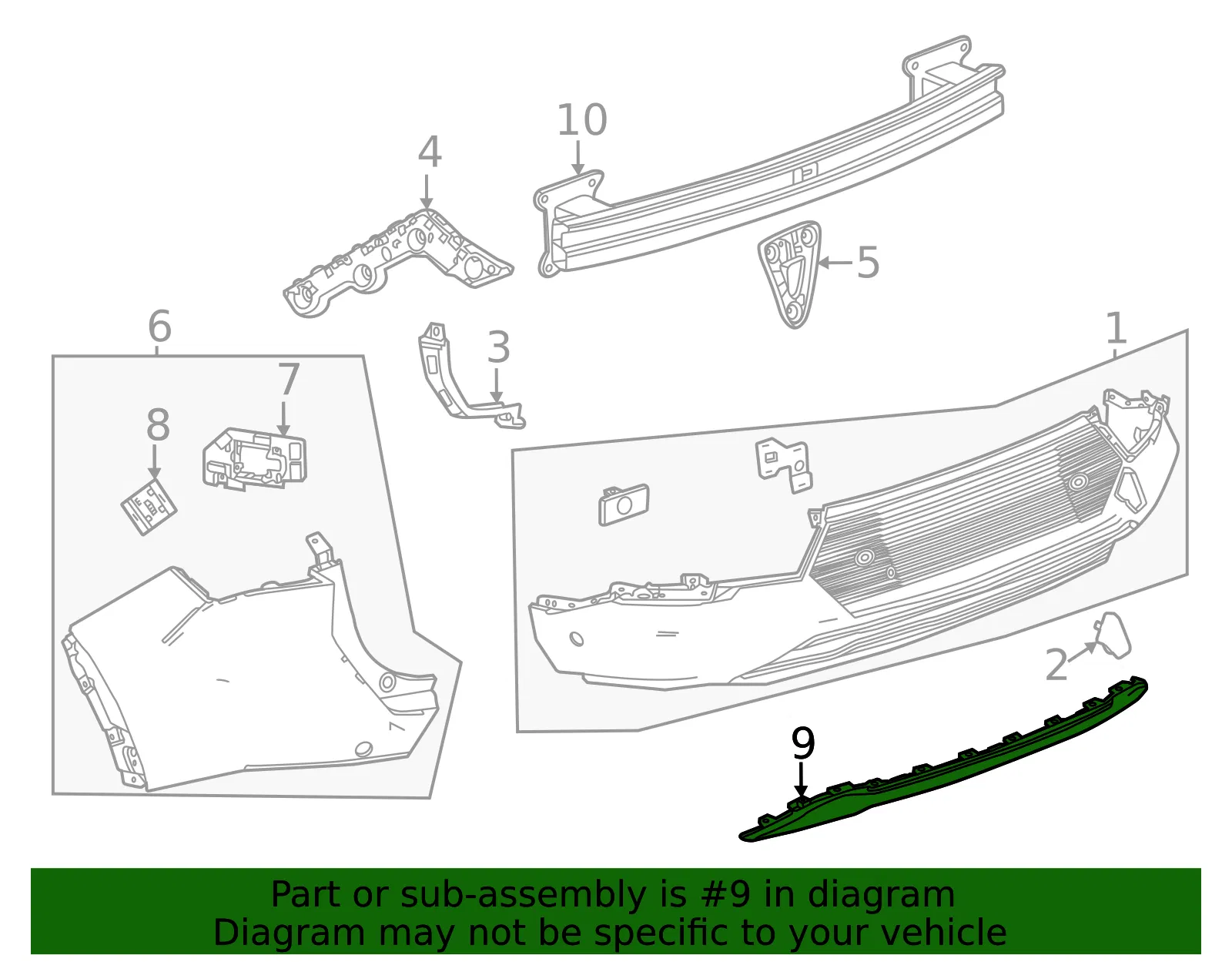 Valance Panel - GM (85047707) - view 2