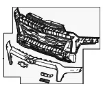 Grille Assembly - GM (85051675) - view 5