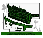 Grille Assembly - GM (85051675) - view 6