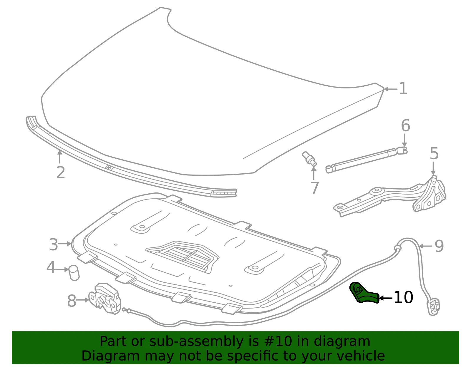 Release Handle - GM (85056707) - view 3