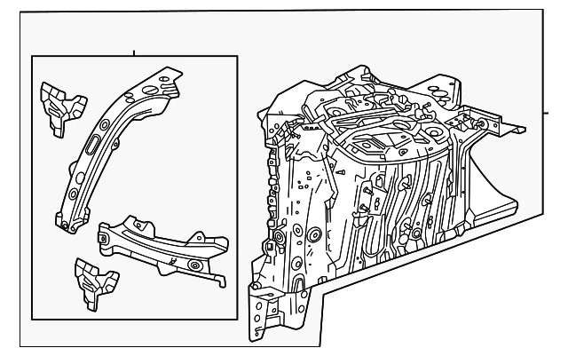 Apron Assembly - GM (85058082) - view 2