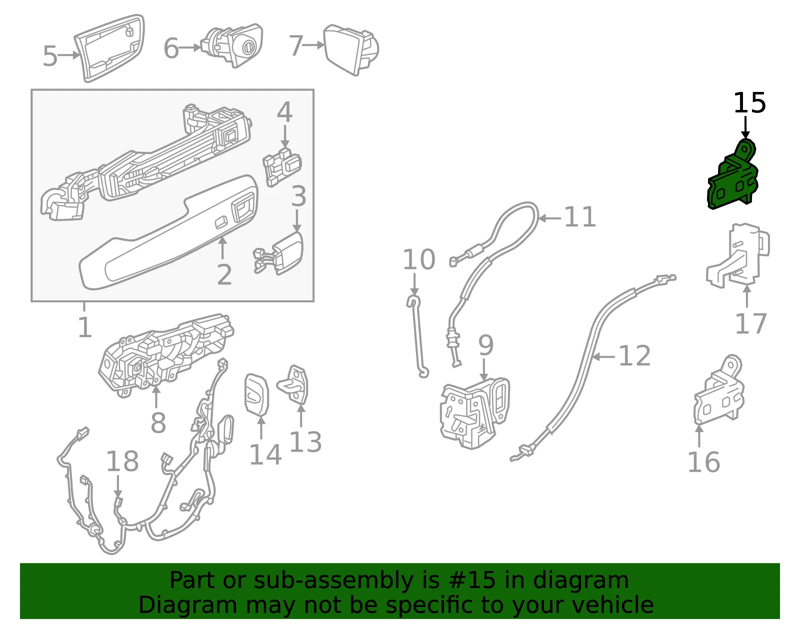 Upper Hinge - GM (85073014) - view 3