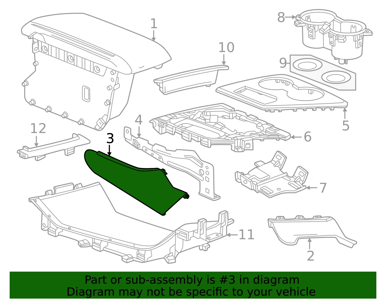 Applique Panel - GM (85081364) - view 4