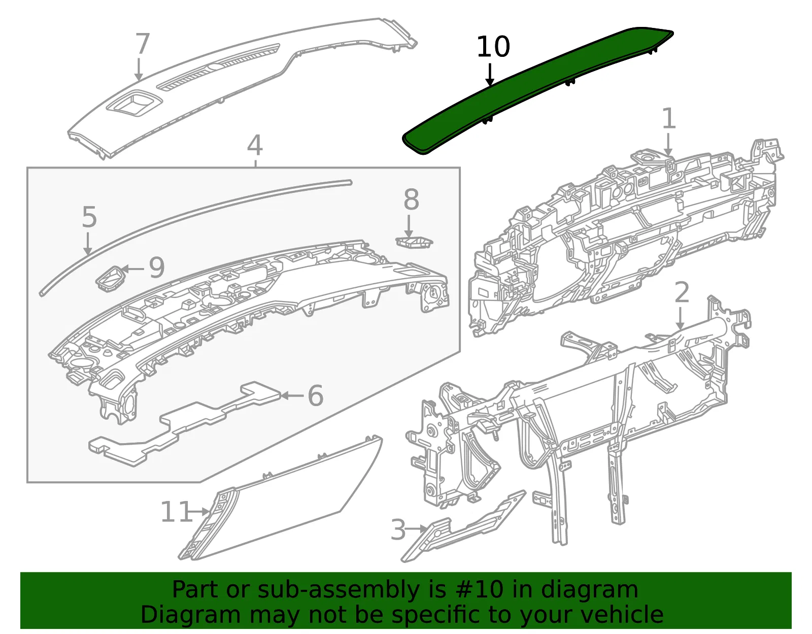 Front Hood - GM (85097682) - view 2