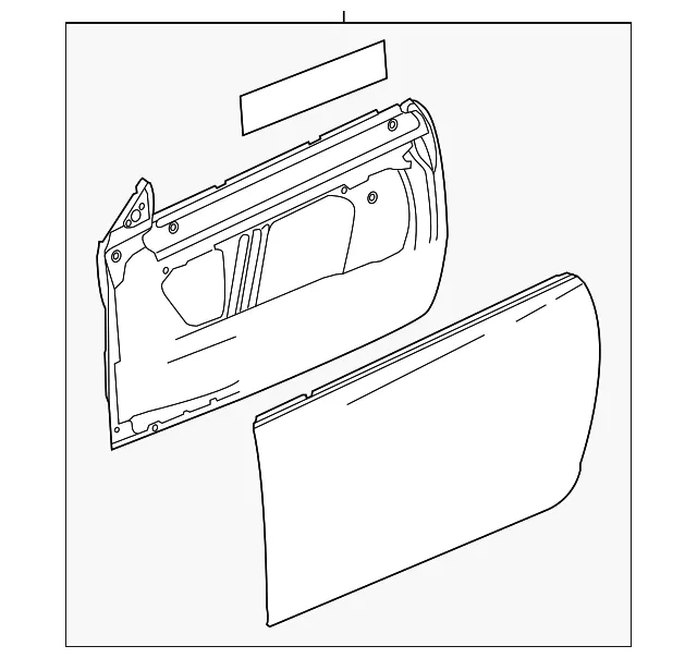 Door Shell - GM (85101936) - view 2