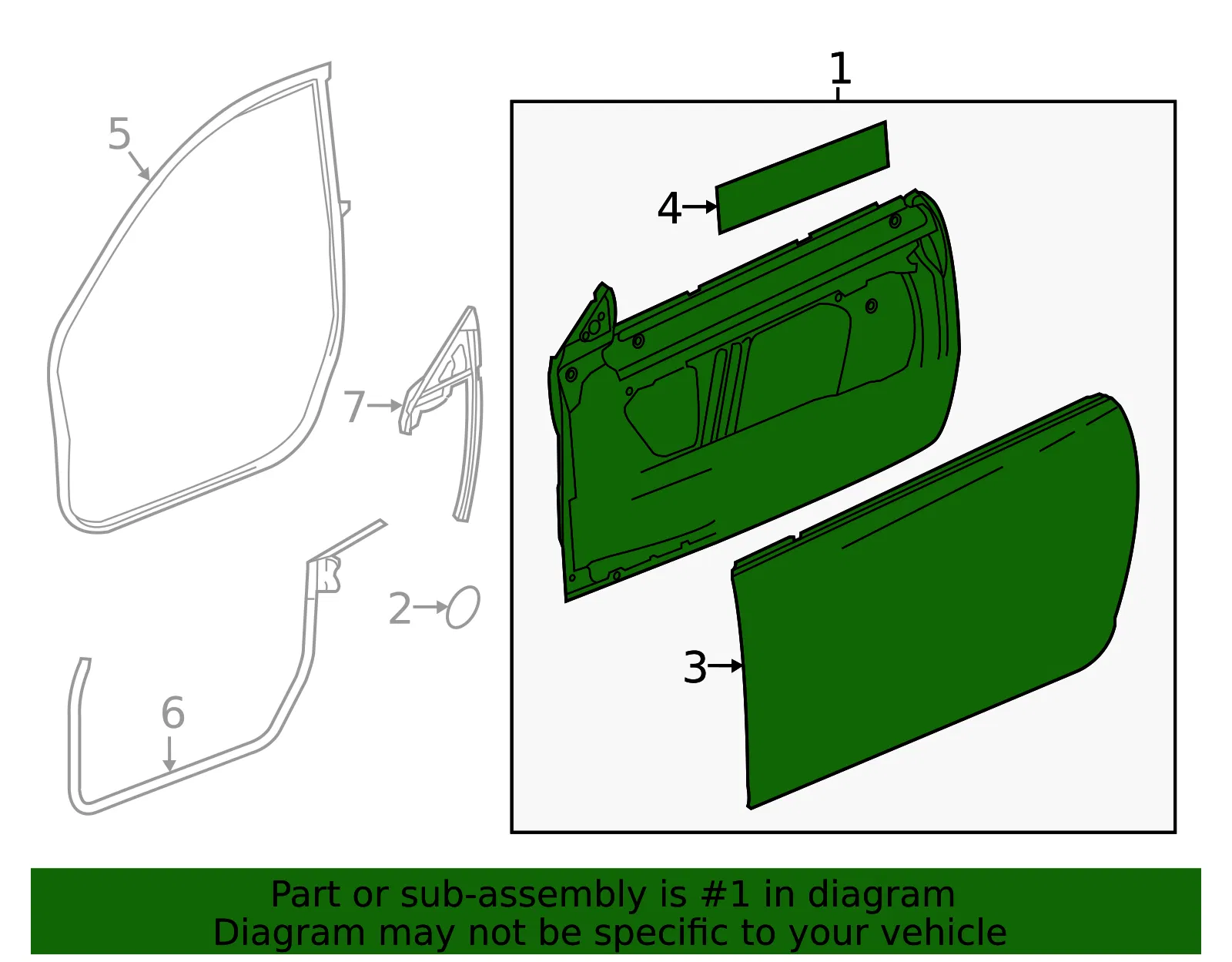 Door Shell - GM (85101937) - view 3