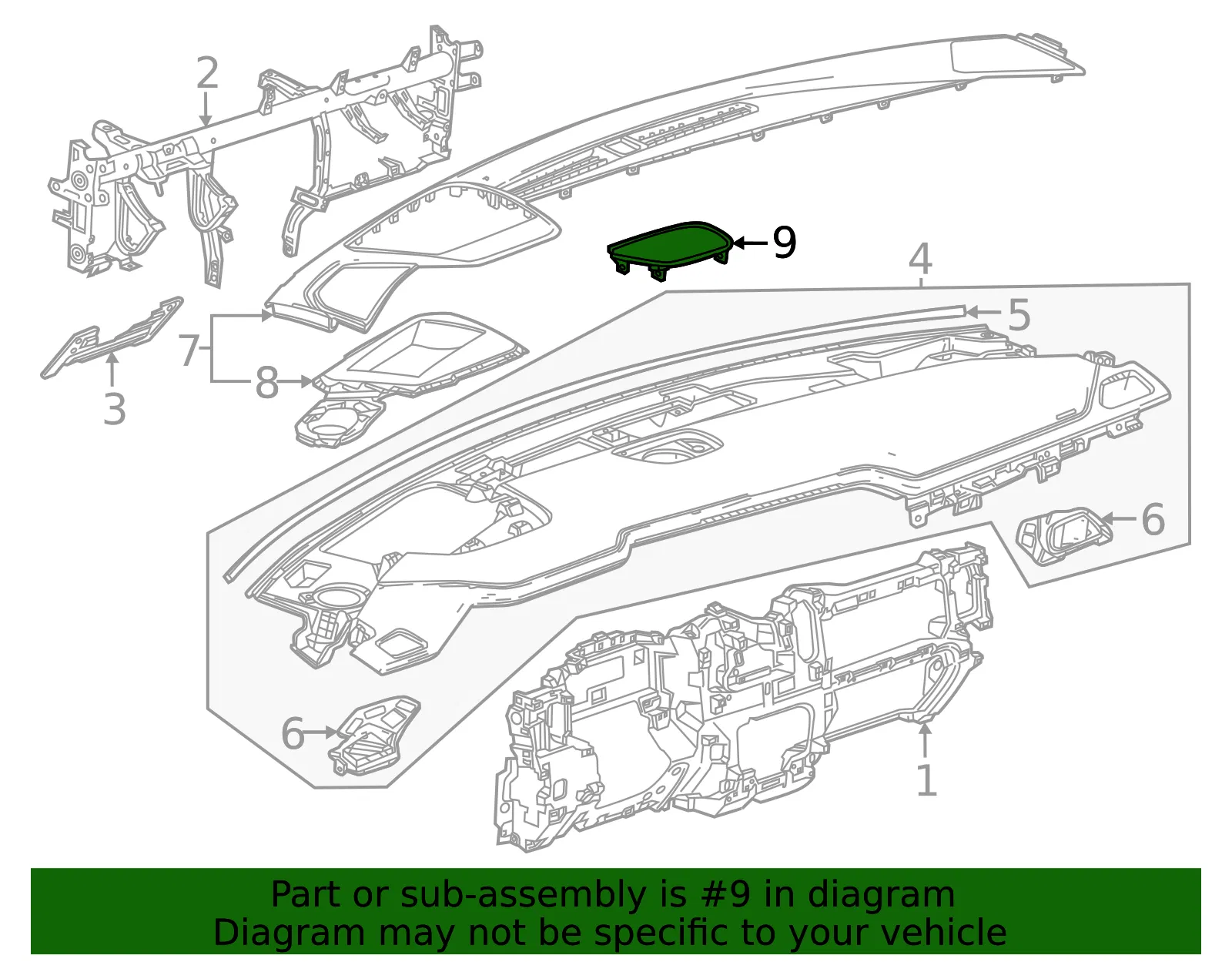 Speaker Grille - GM (85103484) - view 4