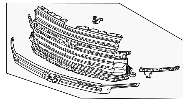 Grille Assembly - GM (85115299) - view 2
